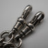 1915 British Antique Sterling Silver Double Albert Chain with Sterling Silver Medal Fob, 61g