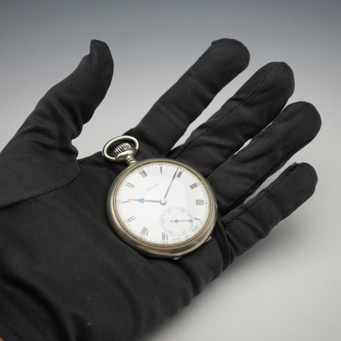 Circa 1929 Switzerland Zenith Pocket Watch Swan Neck Mechanical Open Face Runs Well