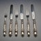 Late 19th Century English Antique Silver Plated Cutlery Set of 3 Pairs by Martin & Hall