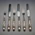 Late 19th Century English Antique Silver Plated Cutlery Set of 3 Pairs by Martin & Hall