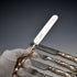 Late 19th Century English Antique Silver Plated Cutlery Set of 3 Pairs by Martin & Hall