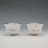 English Vintage Aynsley "Black Band & Rose" Teacup Trio Set of 2
