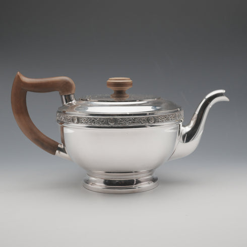 British Vintage Silver-plated Art Deco Style Tea Set by Viners