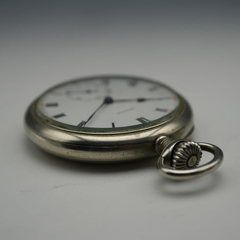 Circa 1929 Switzerland Zenith Pocket Watch Swan Neck Mechanical Open Face Runs Well