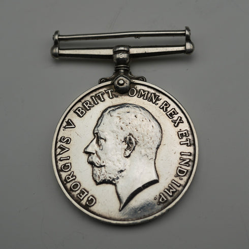 1918 King George V WWI End Commemorative Sterling Silver Medal 33g