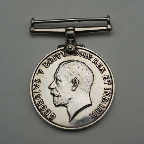 1918年 英国王ジョージ5世 第一次世界大戦終結記念 純銀製メダル 33g