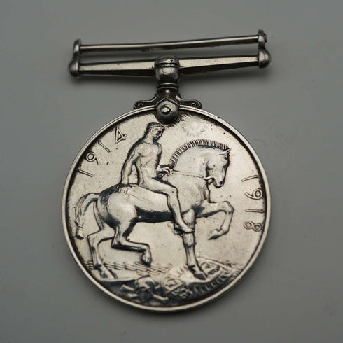 1918年 英国王ジョージ5世 第一次世界大戦終結記念 純銀製メダル 33g