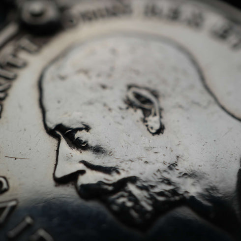 1918年 英国王ジョージ5世 第一次世界大戦終結記念 純銀製メダル 33g