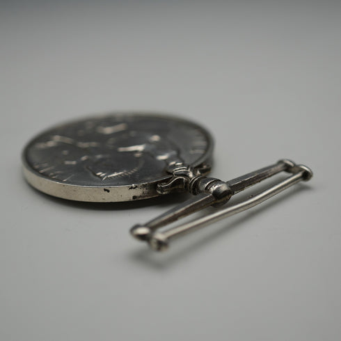 1918 King George V WWI End Commemorative Sterling Silver Medal 33g