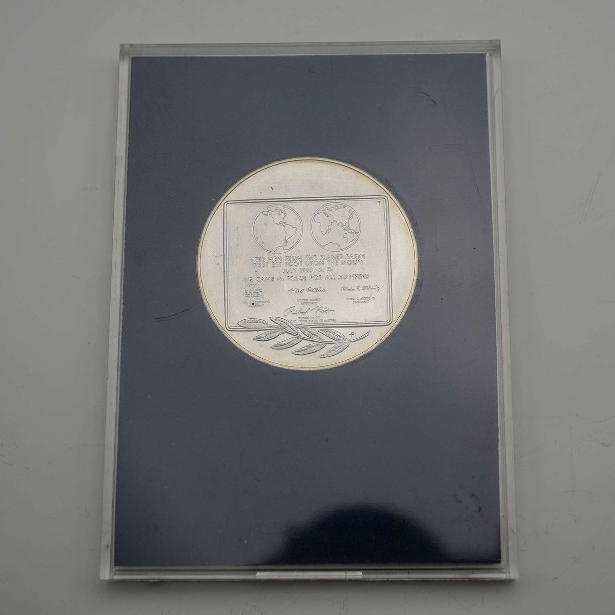 1969年 「アポロ11号 月面着陸」 純銀製 記念メダル 27g Franklin Mint