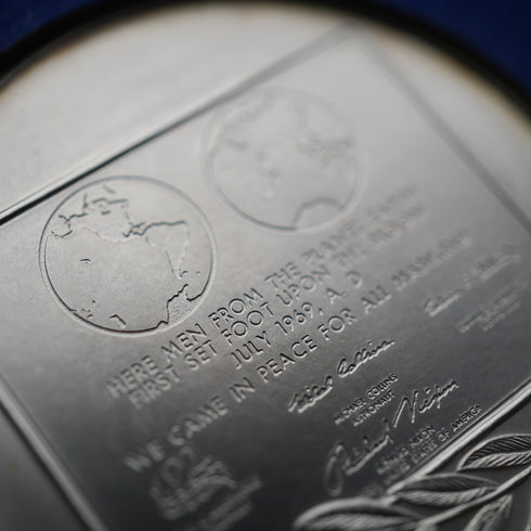 1969 "Apollo 11 Moon Landing" Sterling Silver Commemorative Medal 27g Franklin Mint with Case