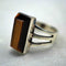 Vintage Belgian Tiger's Eye and 800 Silver Ring (US size 7.5)