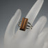 Vintage Belgian Tiger's Eye and 800 Silver Ring (US size 7.5)