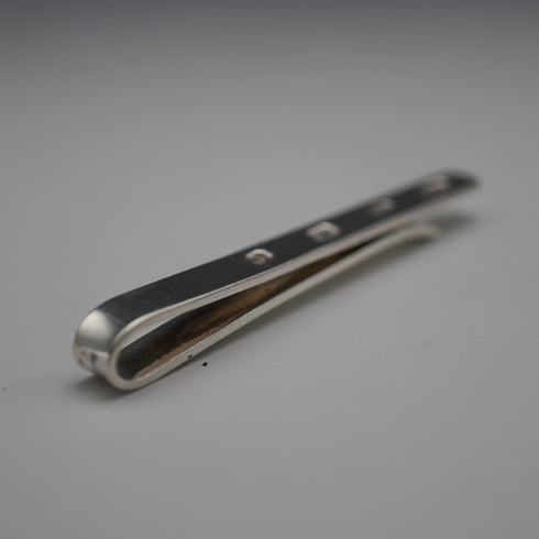 English Vintage Hallmarked Sterling Silver Tie Clip