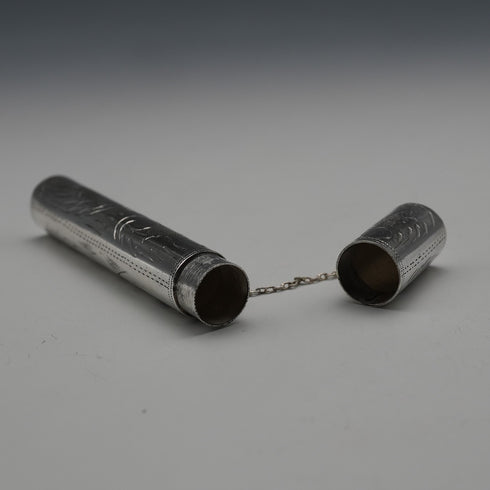English Vintage Sterling Silver Needle Case by Mark Houghton Limited