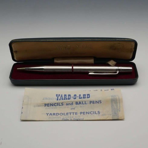 1976年 英國 Yard-O-Led 純銀製 自動鉛筆 附說明書 盒裝