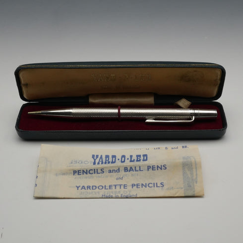 1976 UK Yard-O-Led Sterling Silver Propelling Pencil with Instructions, Cased