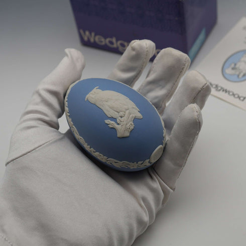 英國瑋緻活 Jasperware 復活節彩蛋 淡藍色 盒裝