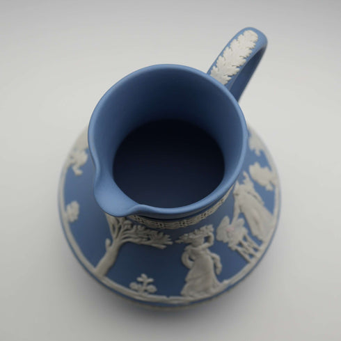 1977 British Wedgwood Jasperware Jug, Pale Blue