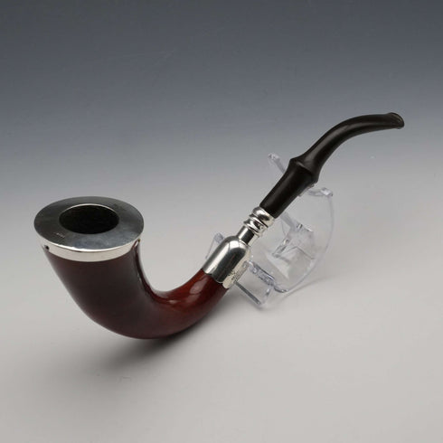 1908年 英國古董 純銀裝飾 葫蘆煙斗 Adloph Frankhau