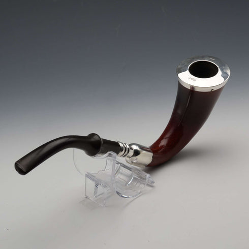 1908年 英國古董 純銀裝飾 葫蘆煙斗 Adloph Frankhau
