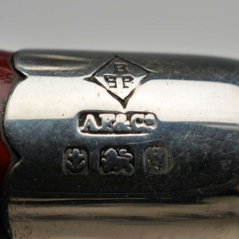 1908年 英國古董 純銀裝飾 葫蘆煙斗 Adloph Frankhau