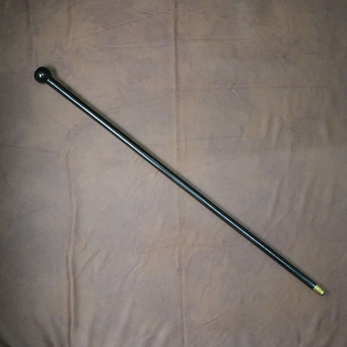 ヴィンテージ ブラックシャフト ロンデルハンドル ステッキ 杖 83cm