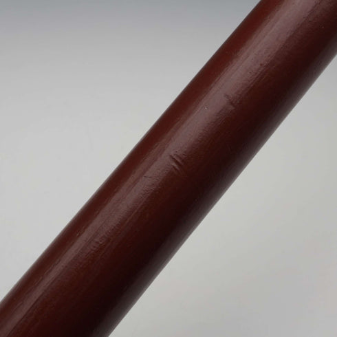 Vintage Dark Tan Shaft Brass Jockey Handle Walking Stick Cane 93cm
