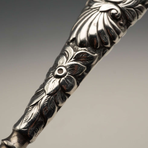 Circa 1900 English Antique Sterling Silver Handle Shoehorn by Crisford&Norris Ltd
