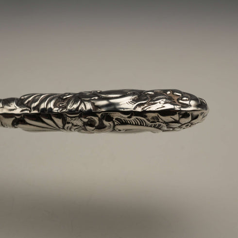 Circa 1900 English Antique Sterling Silver Handle Shoehorn by Crisford&Norris Ltd