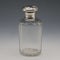1901 English Antique Sterling Silver Lid Cut Glass Bottle