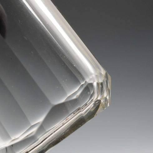 1901 English Antique Sterling Silver Lid Cut Glass Bottle