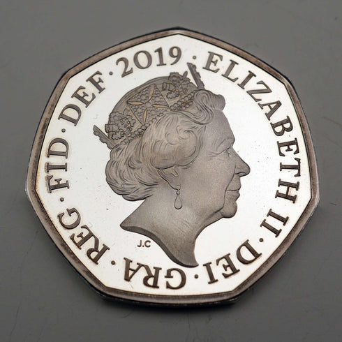 英国 「シャーロック・ホームズ」 50ペンス記念銀貨 RoyalMint ケース・説明書付
