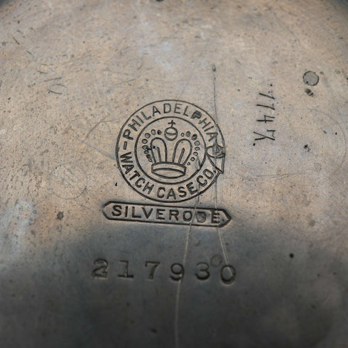 1911年頃 エルジン 懐中時計 機械式 直径58mm 18サイズ 合金ケース 動作良好