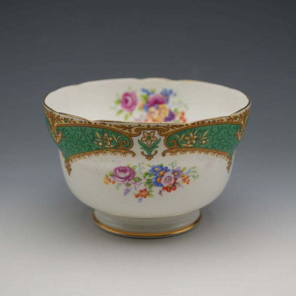 1930s British Vintage Paragon "Rockingham Green" Sugar Bowl