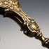 Gafas plegables portátiles de plata esterlina con baño de oro (vermeil) y decoración detallada, estilo lorgnette, antigüedad estadounidense
