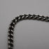 Cadena vintage de plata de ley con borla y cierre de anilla, longitud total 24 cm, 12 g