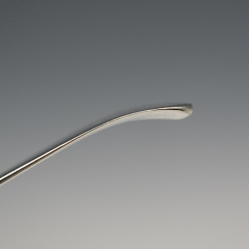 1794 Antique English Sterling Silver Salt Spoon, Old English Pattern, Solomon Hougham, 8g