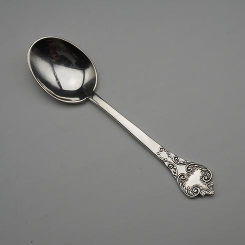 1977 Vintage British Sterling Silver Trefid Spoon, Elizabeth II Silver Jubilee Commemorative, 14g