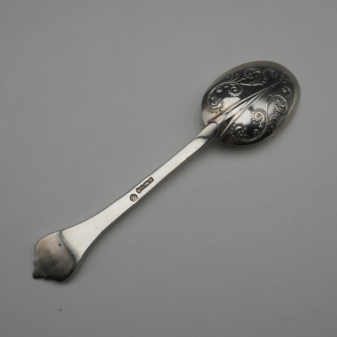 1977 Vintage British Sterling Silver Trefid Spoon, Elizabeth II Silver Jubilee Commemorative, 14g