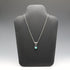 Vintage Sterling Silver Dual Stone (Turquoise & Amethyst Color) Pendant with Chain