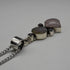 Vintage Sterling Silver Arts & Crafts Style Multi-Stone Pendant with Chain