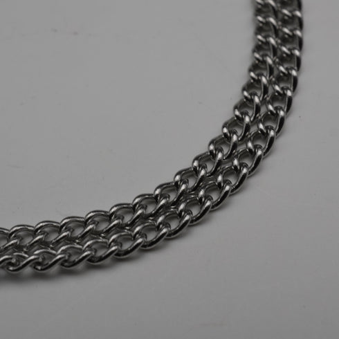 Vintage Sterling Silver Arts & Crafts Style Multi-Stone Pendant with Chain