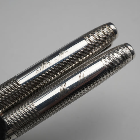 1986 UK Yard-O-Led Sterling Silver Ballpoint Pen & Propelling Pencil with Case