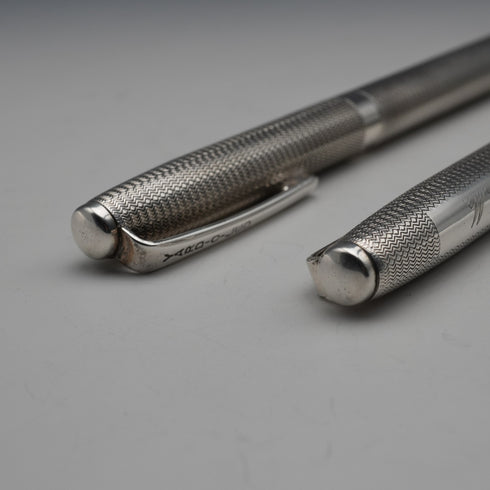 1986 UK Yard-O-Led Sterling Silver Ballpoint Pen & Propelling Pencil with Case