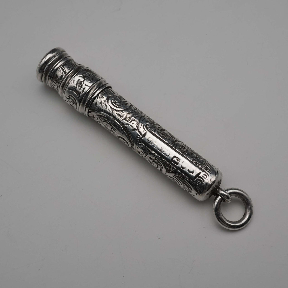 アンティーク　繰り出し式ペンシル　フランス　silver 銀無垢 1900年頃 英国アンティーク 純銀製 ペンシルホルダ S. Mordan&Co