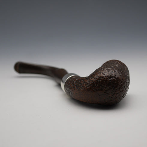 Vintage British Irish Peterson Smoking Pipe with Sterling Silver Band