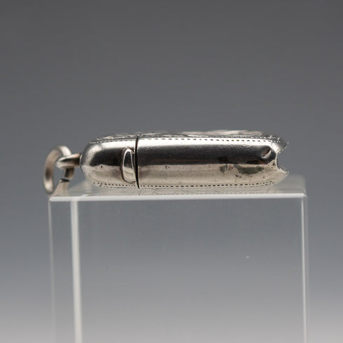 1899 British Antique Sterling Silver Small Vesta Case 11g S&A