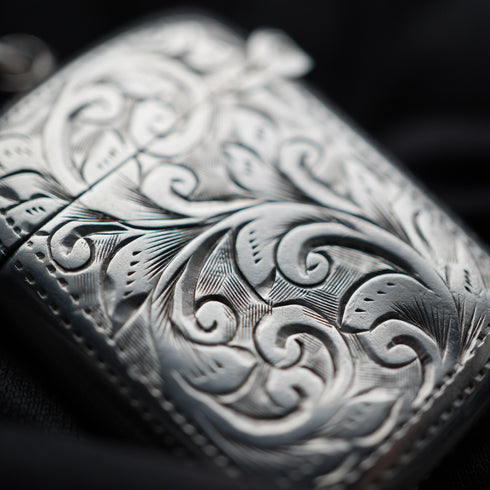 1899 British Antique Sterling Silver Small Vesta Case 11g S&A