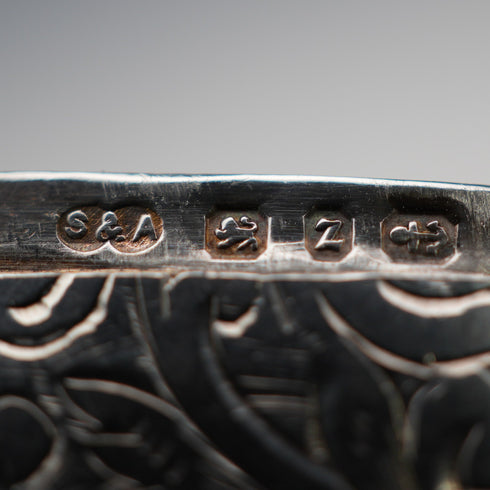 1899 British Antique Sterling Silver Small Vesta Case 11g S&A